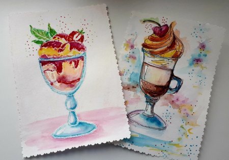 Рисунки для скетчинга акварелью