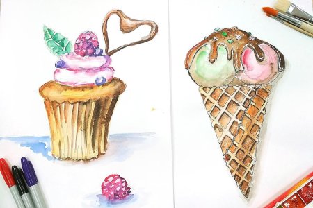 Рисование скетчинг для детей