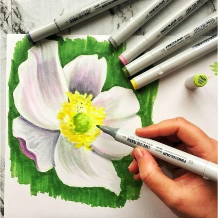 Рисование маркерами для скетчинга