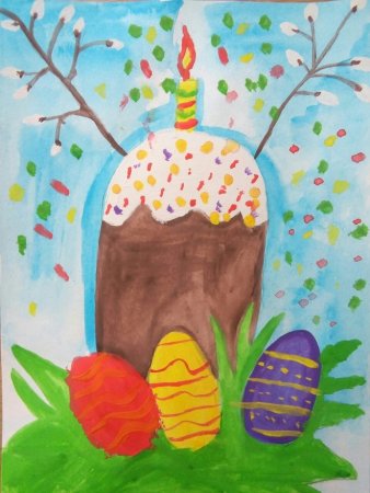 Рисование на тему Пасхальная радость