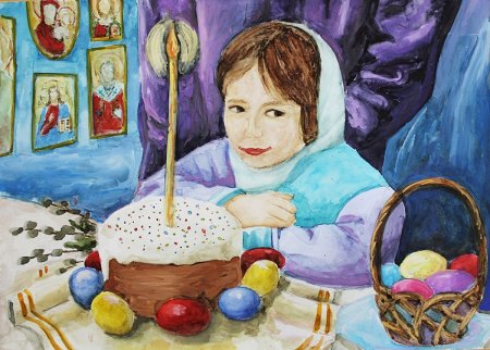 Рисунки к Пасхе для детей