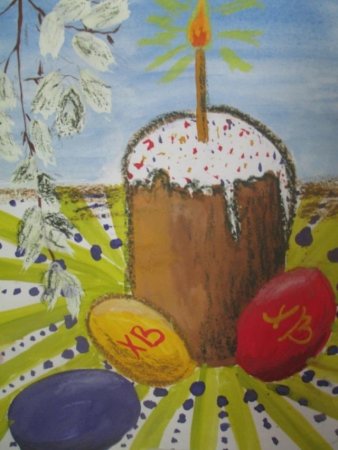 Рисунок на Пасху