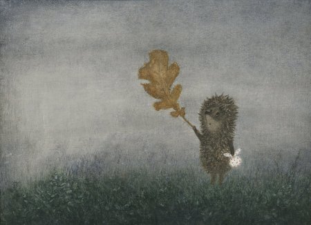 Ежик в тумане рисуют дети