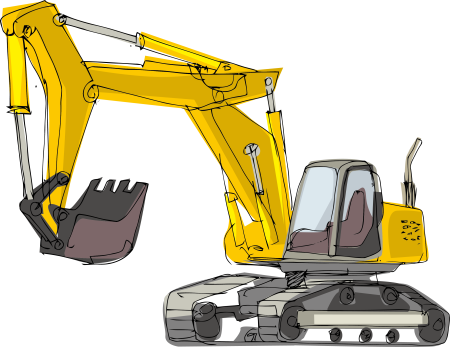 Экскаватор для рисования