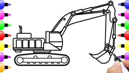 Строительные машины рисунок для детей