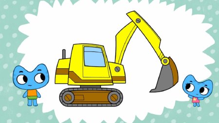 Экскаватор детский рисунок