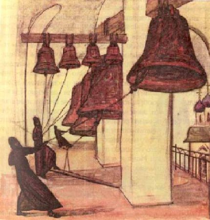 Колокол Набат монах картины