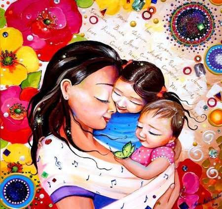 Иллюстрации современные для мамы