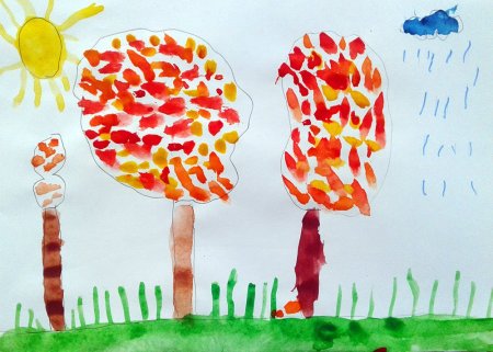 Осень картинки детские рисунки (49 фото)