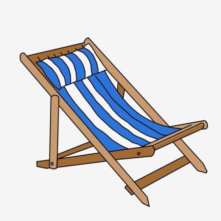 Шезлонг нарисовать