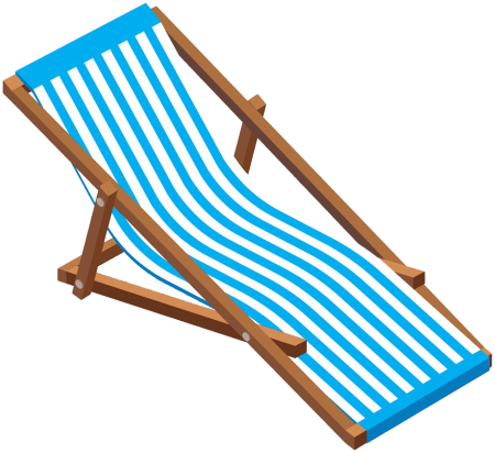 Шезлонг на прозрачном фоне