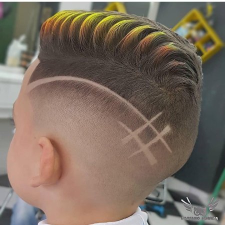 Узоры на детских стрижках