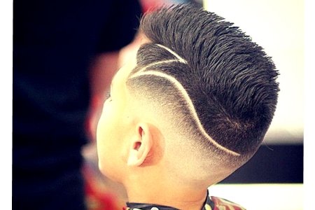 Детские стрижки с узорами