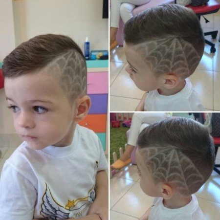 Детские стрижки с паутиной