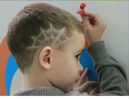 Стрижка паутина для мальчиков