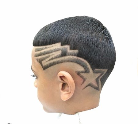 Стрижки для мальчиков с рисунком