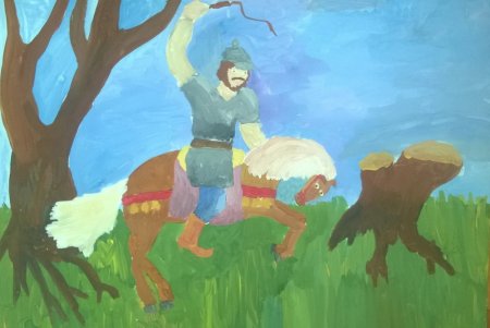 Алеша Попович иллюстрация