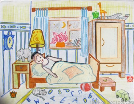 Рисунок детской комнаты