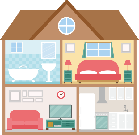 Нарисовать интерьер комнаты