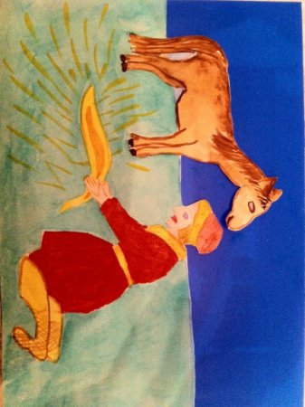 Детский рисунок иван царевич и серый волк (52 фото)