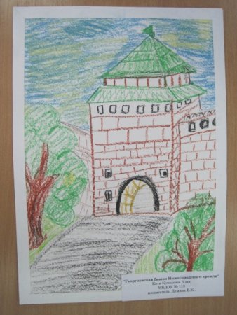 Достопримечательности Астрахани детский рисунок