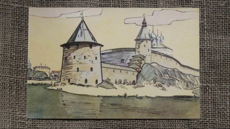 Псков крепость картины