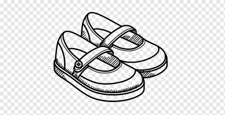 Туфли раскраска для детей