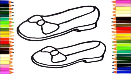 Туфли рисование детям