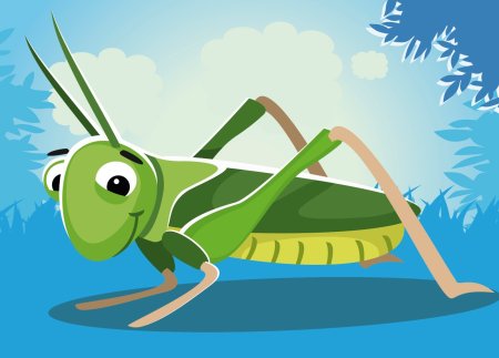 Кузнечик для детей