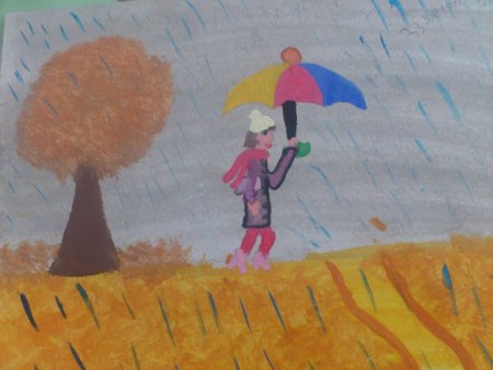 Октябрь рисунок для детей