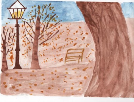 Октябрь рисунок