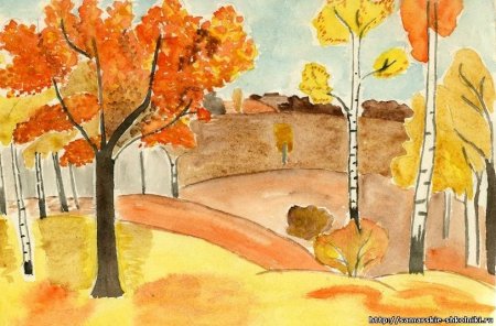 Золотая осень рисунок