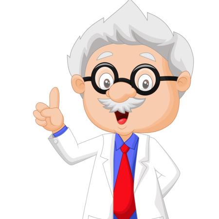 Ученый мультяшный