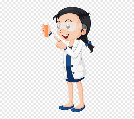 Ученый на прозрачном фоне