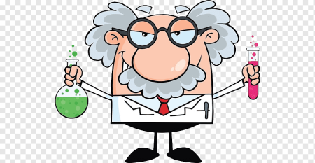 Профессор на белом фоне