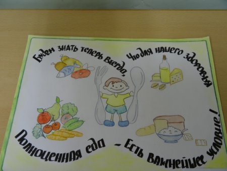 Плакат здоровое питание для детей