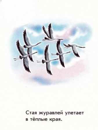 Иллюстрация птицы улетают в теплые края