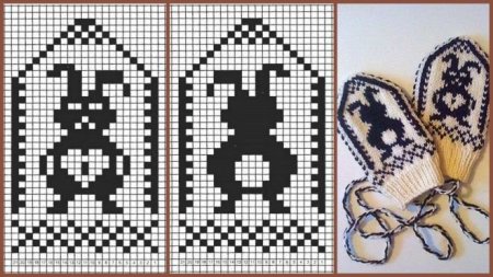 Детский жаккард для варежек