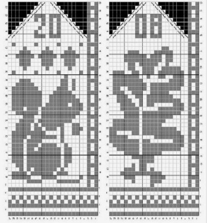 Жаккарды для варежек