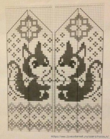 Детский жаккард для варежек