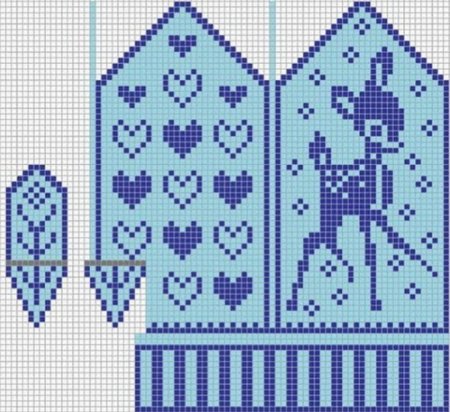 Орнамент на детские варежки