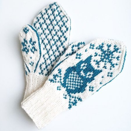 Жаккардовые варежки Пинтерест