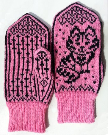 Варежки с узором