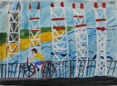 Чебоксарская ГЭС рисунок