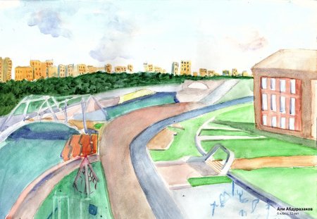 Набережная рисунок детский