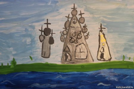 Кижи музей-заповедник рисунок