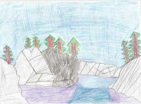 Рускеала рисунок