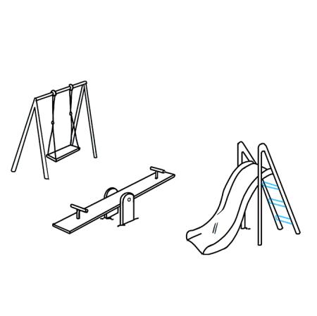 Детские площадки карандашом