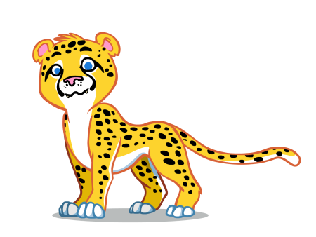 Леопард мультяшный