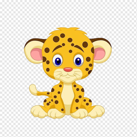 Мультяшный леопард для детей